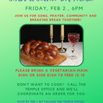 Kabbalat Shabbat Services and Potluck